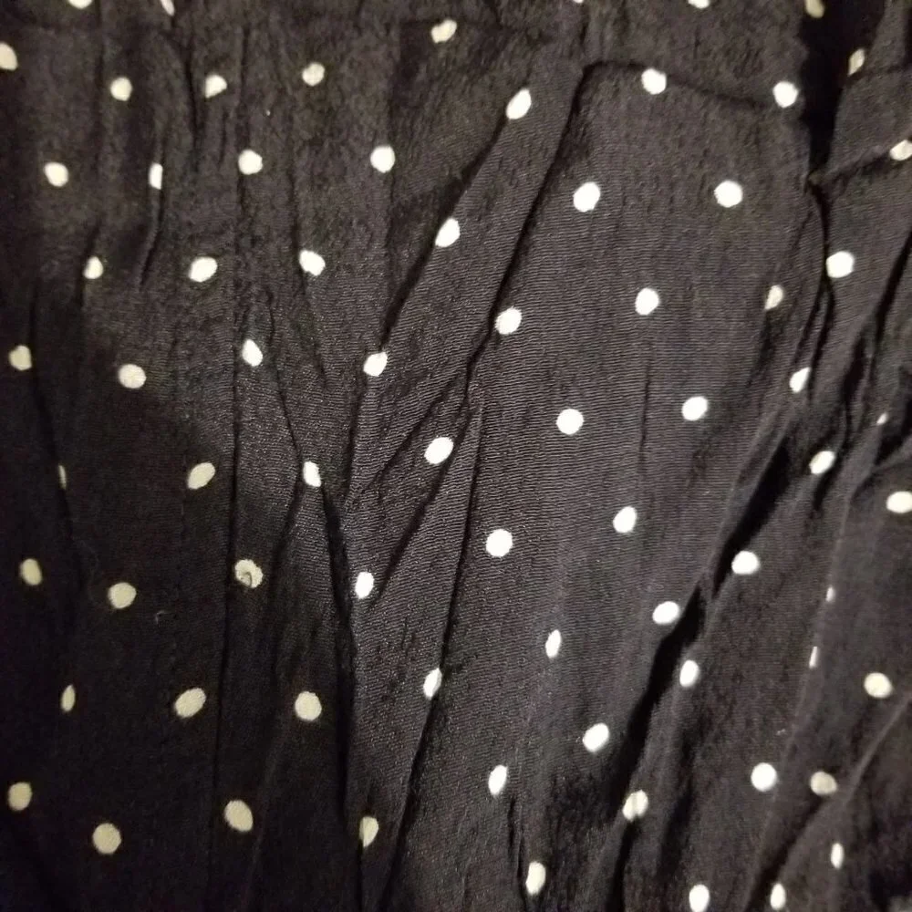 Madewell Layout Tunic Polka Dot Dress Navy Blue White Size Medium